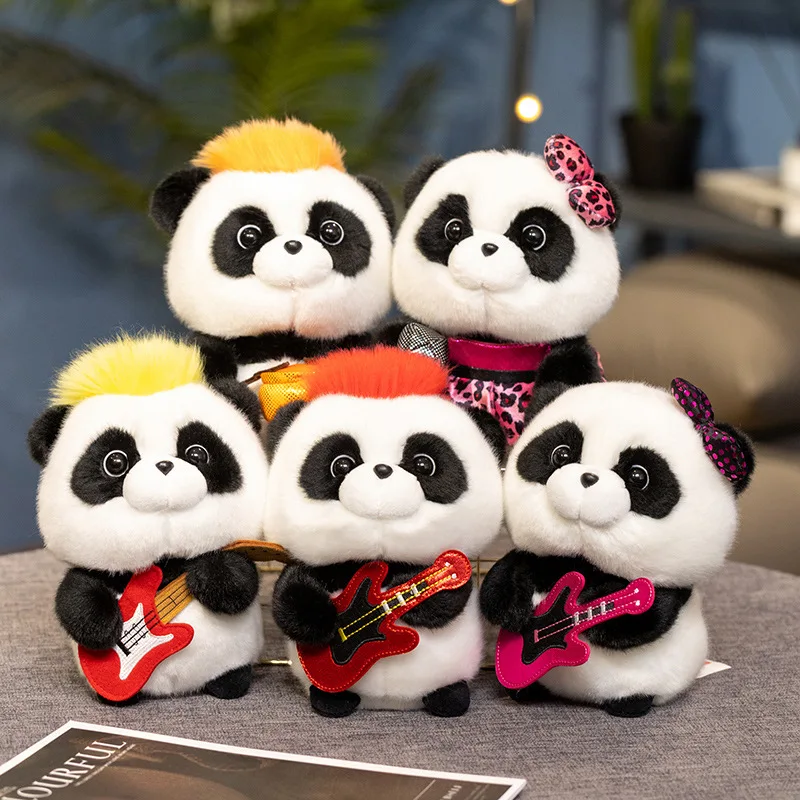 

Музыкальная вечеринка Панда Плюшевая игрушка Подарочная кукла Группа Панда Декоративное украшение Милая детская подарочная кукла