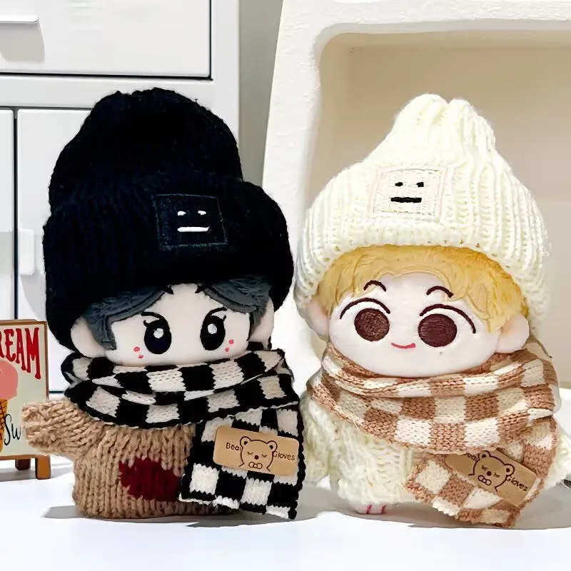 เสื้อผ้าเด็กน่ารัก 10 ซม. ชุดเสื้อกันหนาวฤดูใบไม้ร่วง ผ้าพันคอ ตุ๊กตา ปลาดาว จี้ตุ๊กตาผ้าฝ้าย อุปกรณ์แต่งตัว