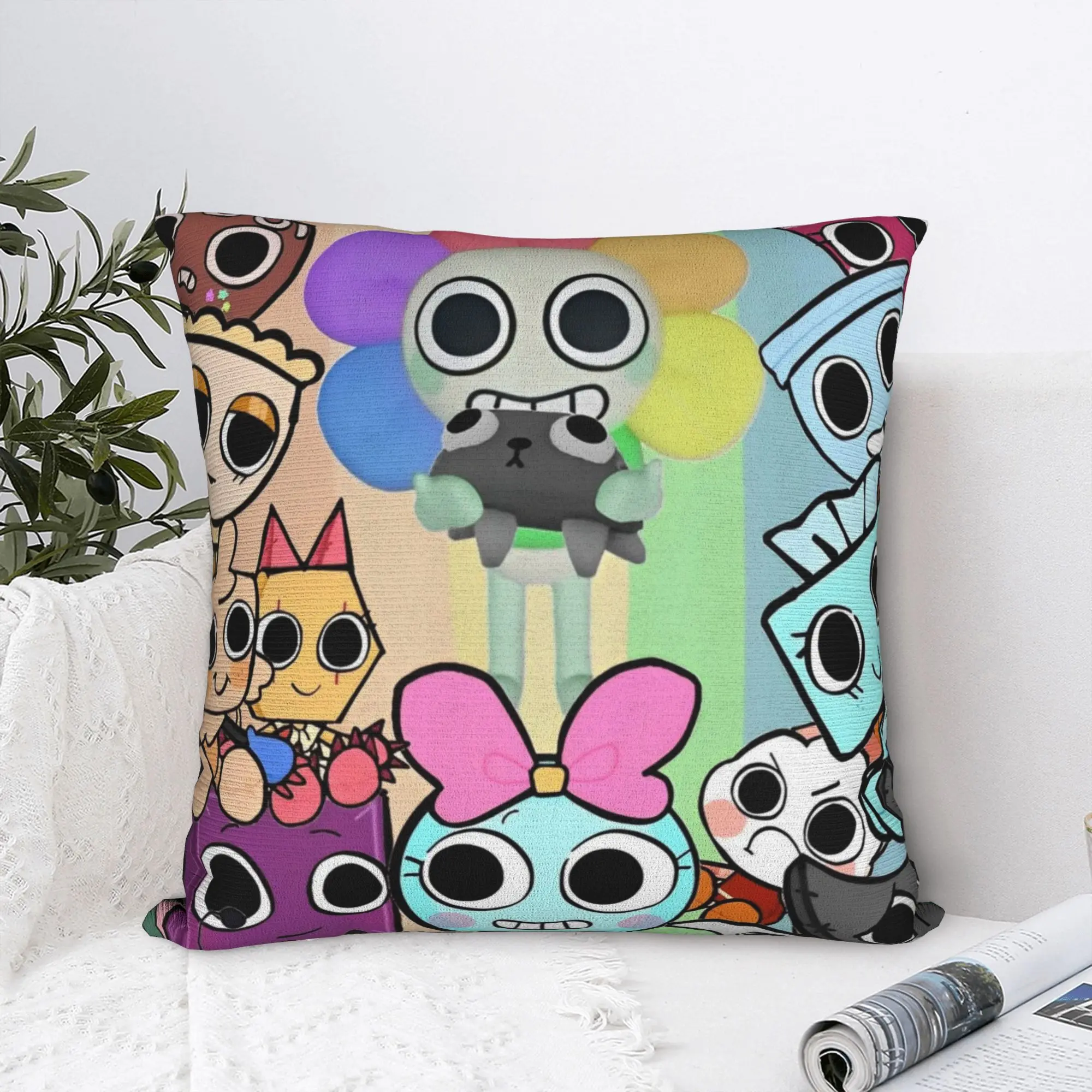 

Game Dandy's World Pillowcase Soft Polyester Cushion Cover Decor Throw Pillow Case Cover Home Zipper 45*45cm