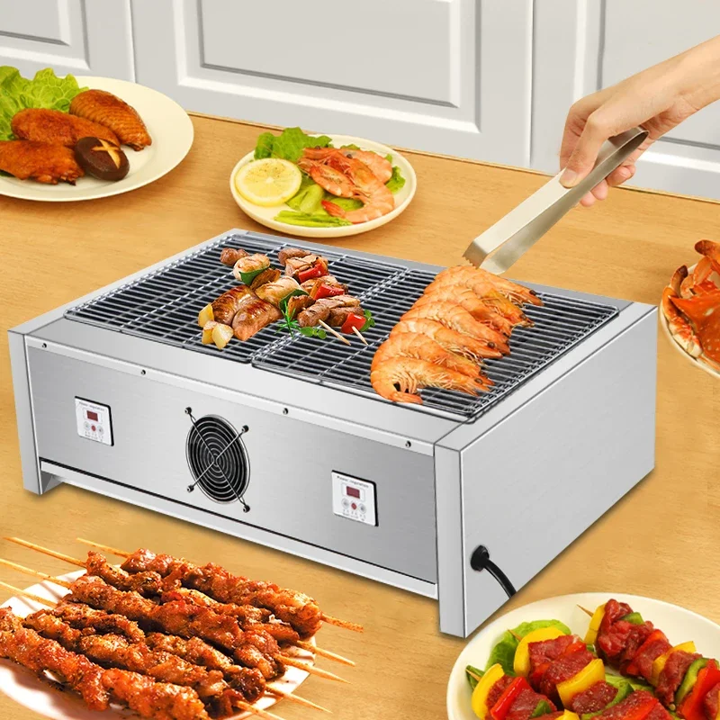 

Seafood Processing Barbeque Grill Beef Meat String Heating Barbecue Grill For Barbecue Restaurant