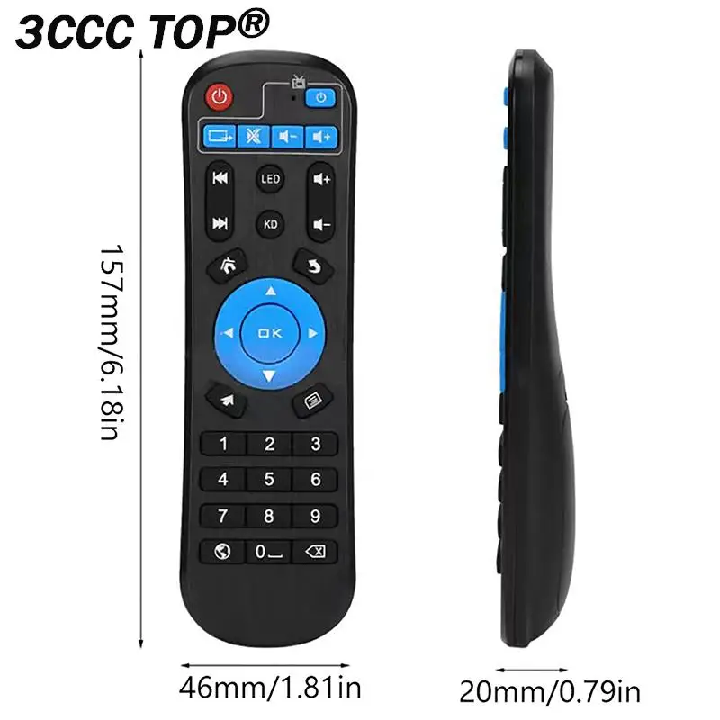 1PCS Smart TV BOX Remote Controller Replacement for T95 S912 T95Z H96 X96 MAX Set Top Box IR Learning Remote Control Universal