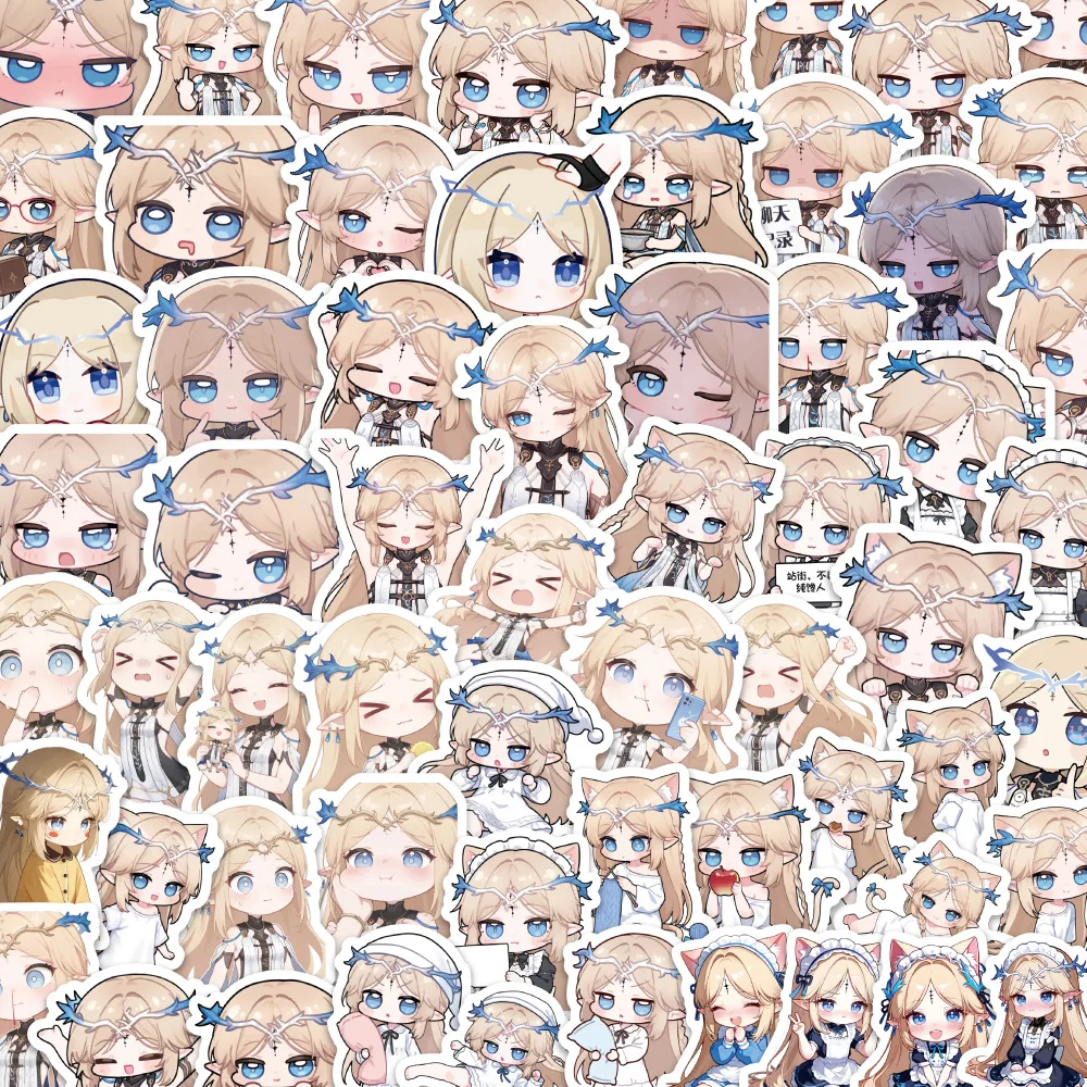 

100PCS Kawaii Q Version Cartethyia Stickers Decoration DIY Phone Notebook Skateboard Laptop Cute Kids Animal Stickers Toys Gifts
