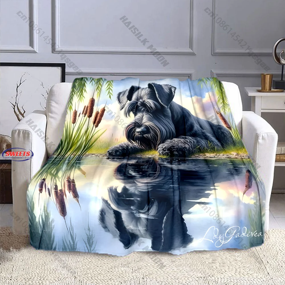 

"Dog Reflection Nature Blanket" Multiple sizes kid's and adults' bedroom living room sofa decor blanket, Exquisite gift
