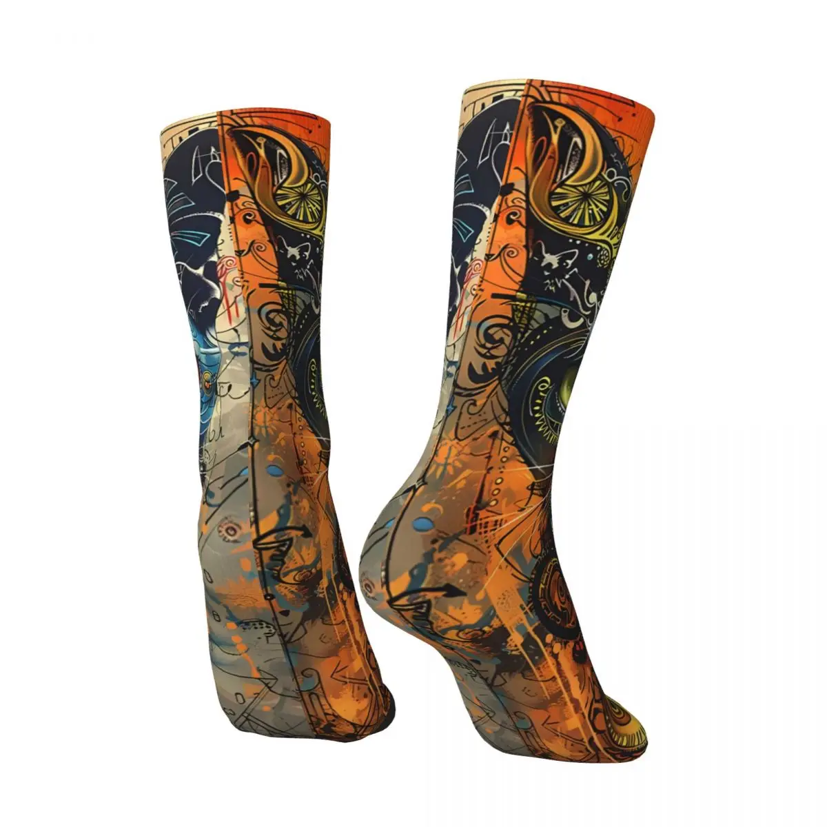 Calcetines Hermosos Animales Medias Estampadas De Hombre Poliéster