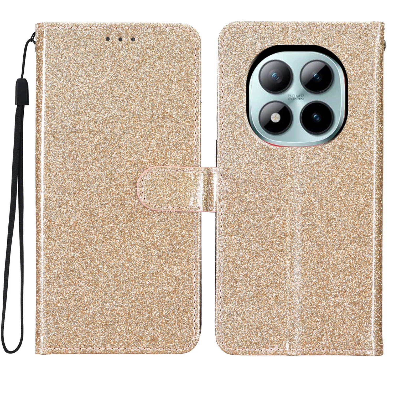 

Glitter Magnetic Cards Solt Leather Wallet Case For Redmi Note 15 14 Pro Plus 13 15C 14C Flip kickstand Shockproof Pocket Cover
