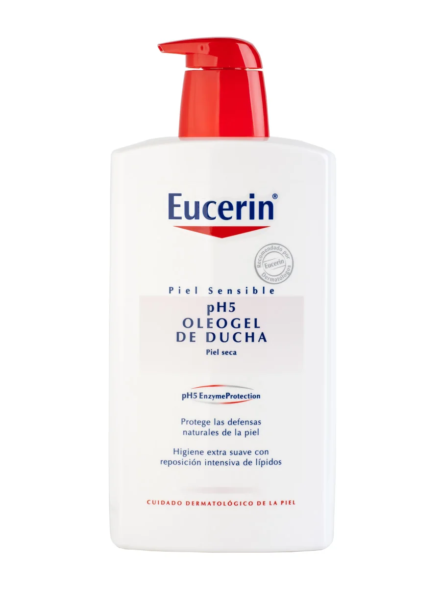 Eucerin oleogel shower sensitive skin ph-5 1000 ml-replenishes skin lipids