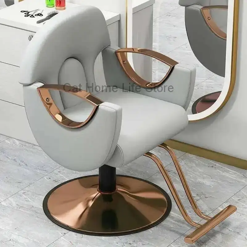 كرسي مريح احترافي كراسي عتيقة كراسي حلاق بذراعين غرض صالون تجميل هيدروليكي مستحضرات تجميل سبا شامبو قابل للتعديل