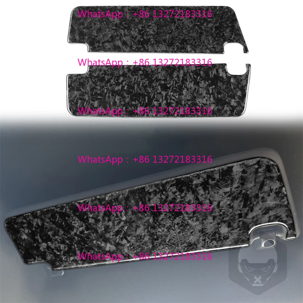 

Suitable for Snow-Franco-Mylo 2010-2015 Sun visor forged pattern soft carbon fiber interior trim