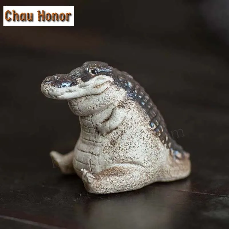 

Китайская исинская скульптура ручной работы, Фиолетовый Глиняный чай, искусственные украшения, чайная статуэтка, игрушка, ремесла, украшение чайного набора Zisha