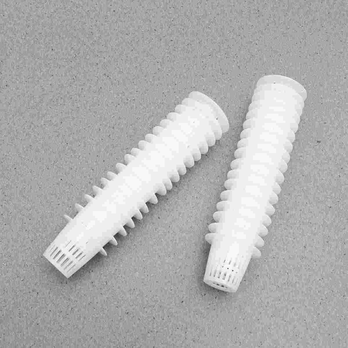 50pcs 33-42mm Slotted Mesh Soilless Culture Vegetable Net Pots Baskets Cups for Hydroponics Aquaponics Orchids (White)