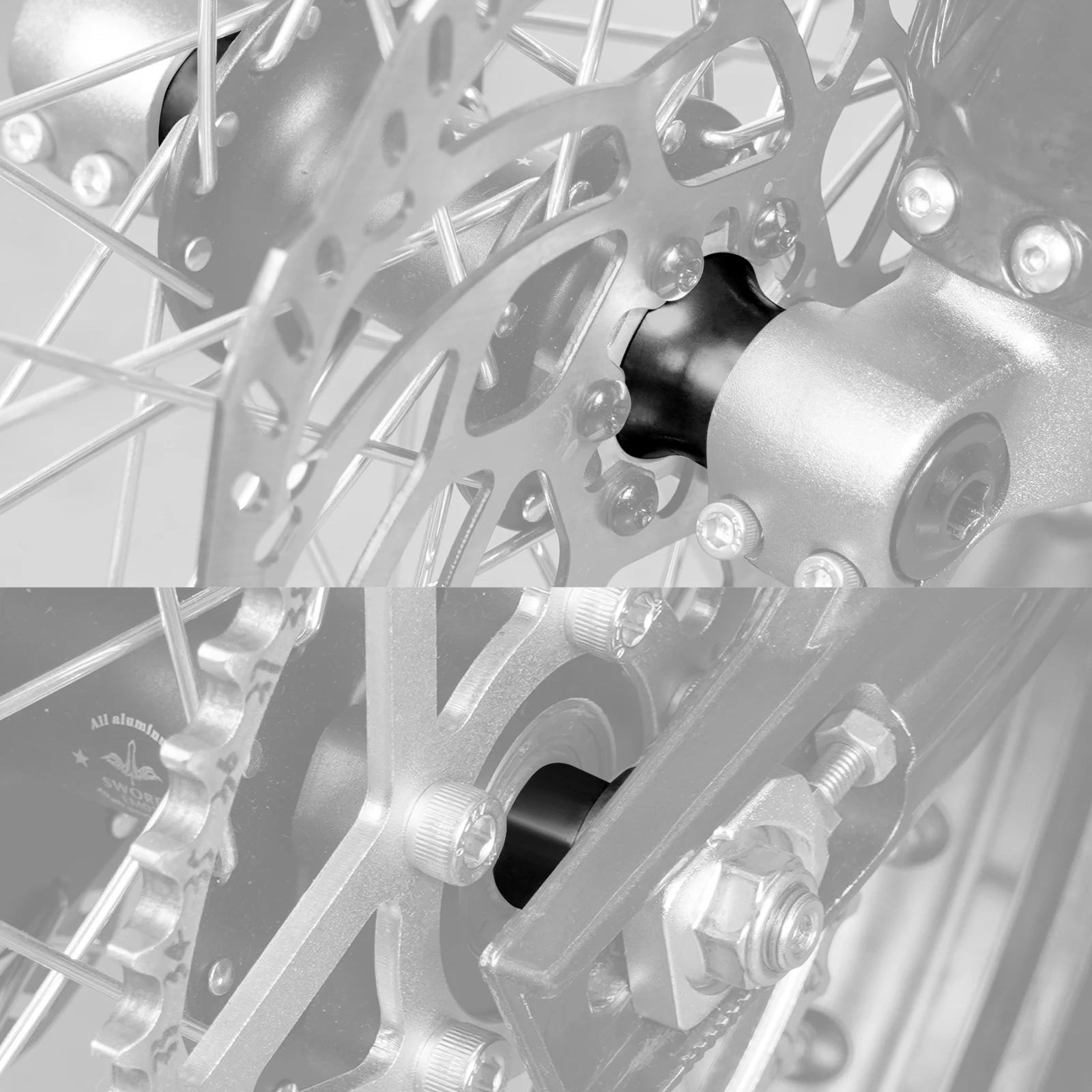 

NICECNC For Surron light bee X S L1E 2024 2025 Segway X160 X260 Front Rear Wheel Spacers Hub Collars O-ring Electrical Motorbike