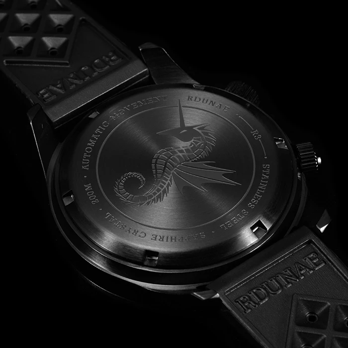 HP-男性用レトロウォッチ,nh35aムーブメント,自動メカニカル,サファイアガラス,スーパーライト,200m,防水