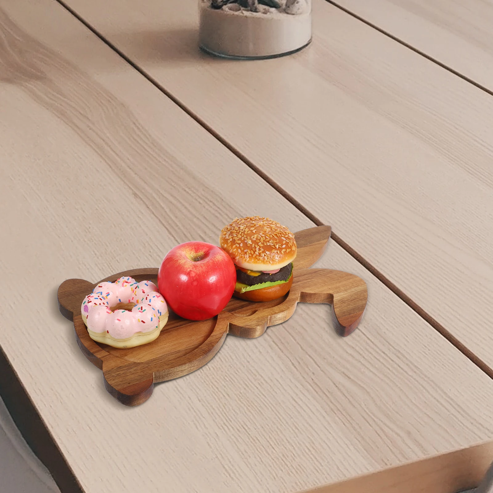 

Rabbit Tray Wooden Food Plate Unique Easter Charcuterie Board Versatile Snack Serving Supply Acacia Wood Bunny Shape Party Decor