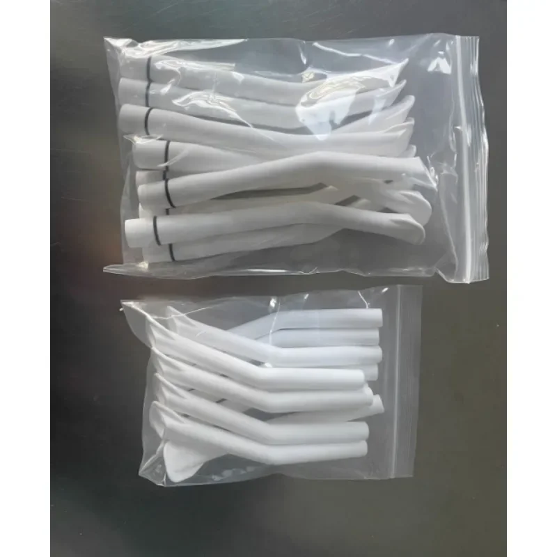 Dental Suction Pipe Saliva Pump Plastic Ejector Duckbill Forced Nozzle Curved Tips Autoclavable Surgical Aspirator Clinic Tools