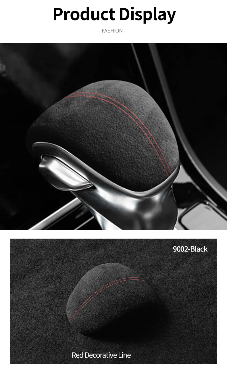 Für Kia K3 Sportage R KX1 Schalthebel Schutz Boot Abdeckung Trim Aufkleber Auto Innen Zubehör Aus Alcantara – Detail 9