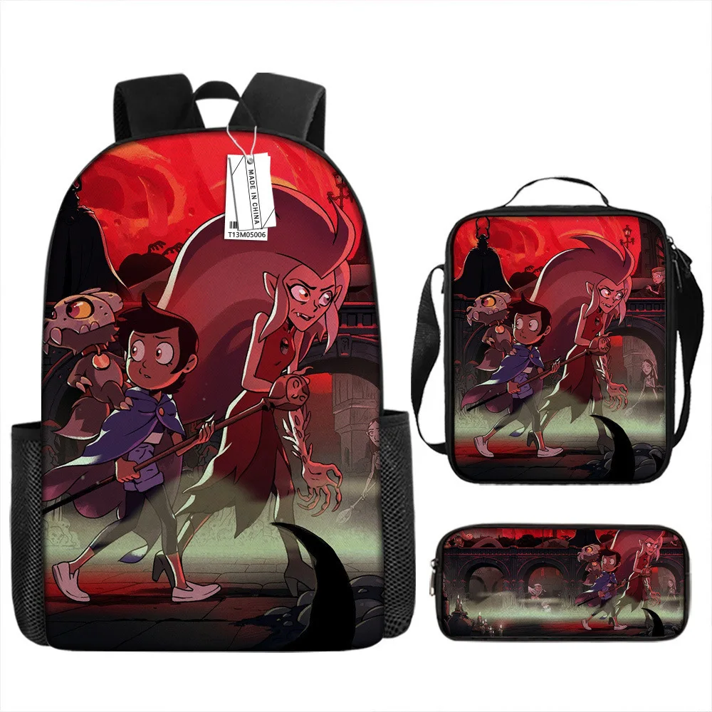 

Luxury Popular Funny Novelty Owl Magic Club 3D Printed 3pcs/Set pupil School Bags Laptop Daypack Backpack Lunch bag Pencil Case