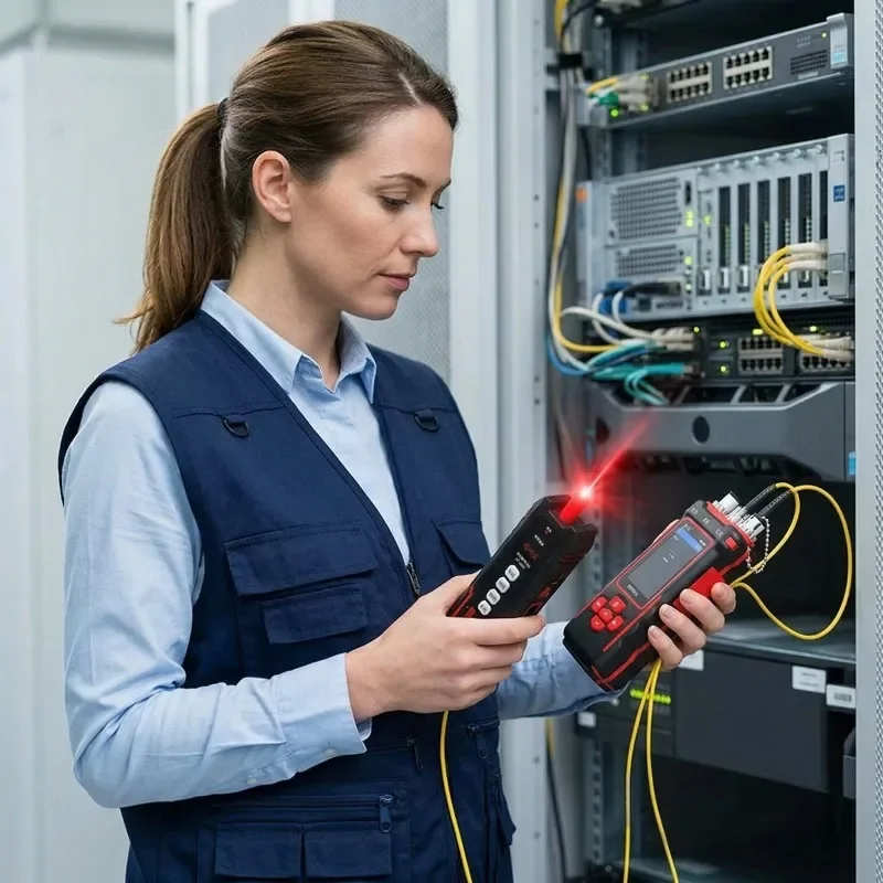 NOYAFA NF-859GT/GS/MG Professional Network Cable Testing Tool Wire Tracker Pairing Detector with Optical Power & Red Light