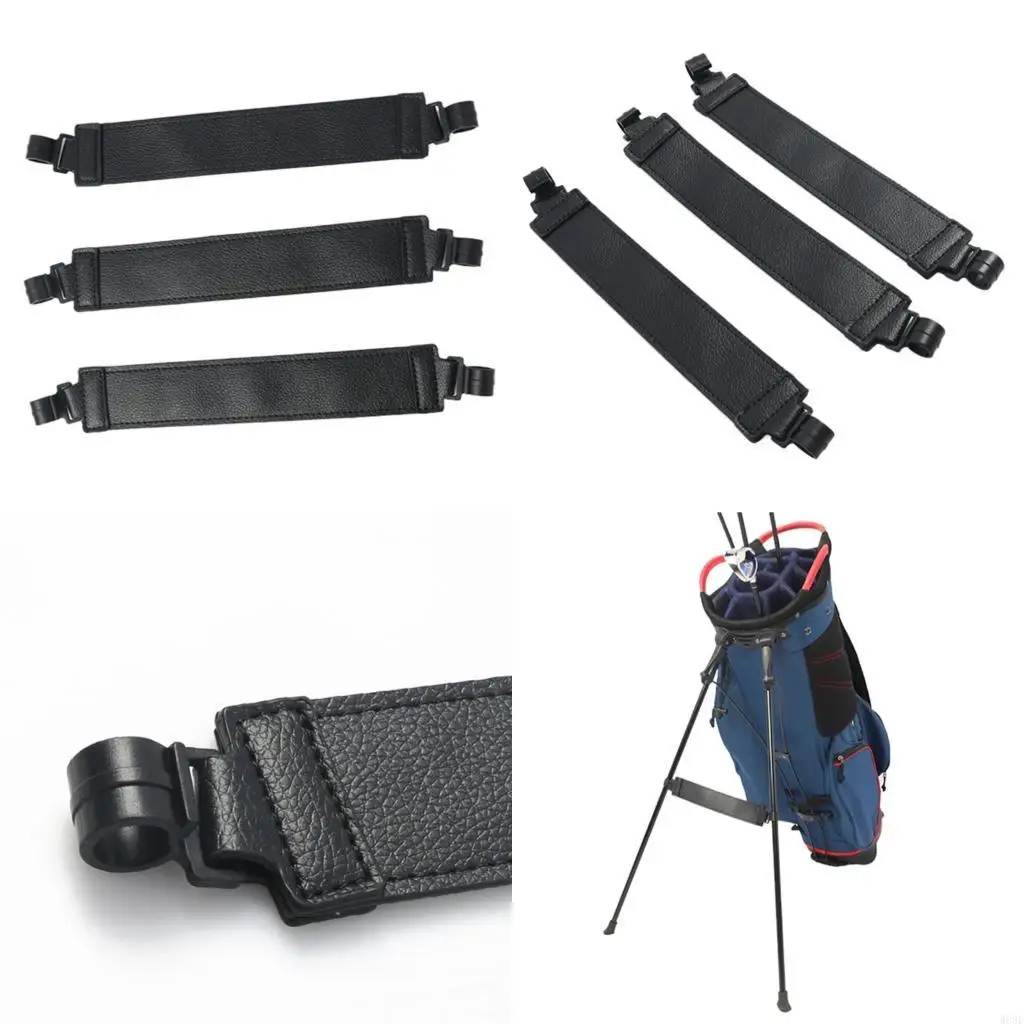 

3Pcs Adjustable Golf Stand Bag Leg Stabilizer Strap Golf Bag Bracket Pedestal Adjuster Golf Bag Stand Attachment W89F