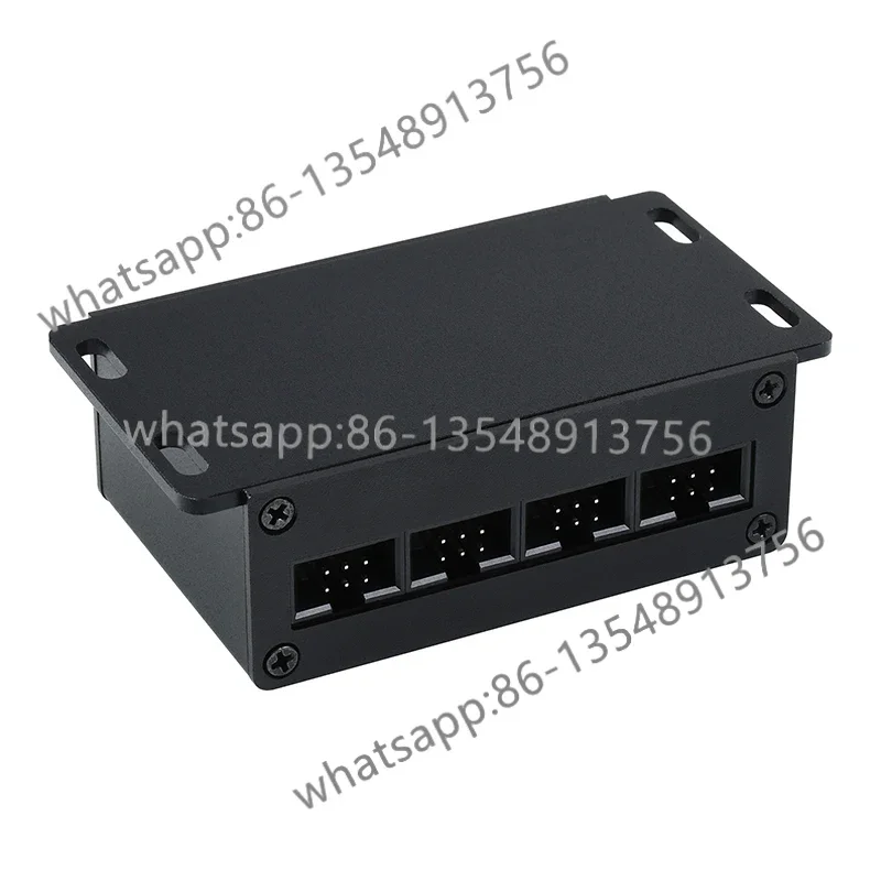 Industrial grade USB to 4-way TTL/UART aluminum alloy housing, universal serial communication, conversion module