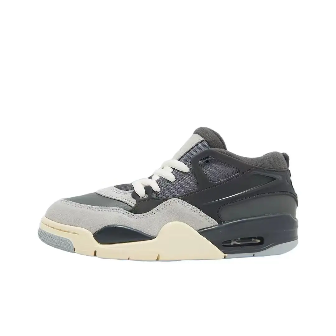 Nike Air Jordan 4 RM Iron Grey Original Retro Anti-skid and Shock Absorption Basketball Shoes Men's Shoes Sneakers