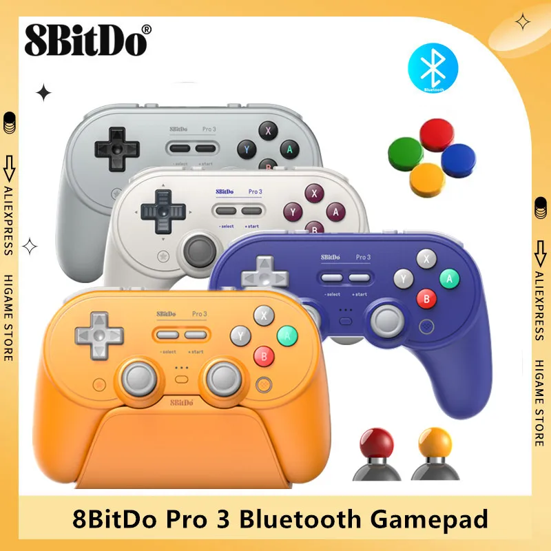Контроллер 8BitDo с зарядной док-станцией адаптер 2 4G для Switch/Windows 10 Android/SteamOS/для Apple iOS Pro 3