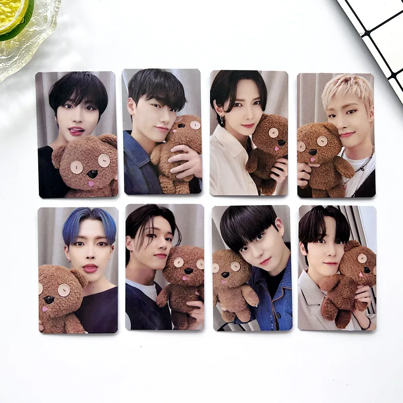 8pcs/set Kpop Idol ATEEZ Album THE WORLD EP.2 : OUTLAW Lomo Cards Bouncy Photo Card Postcard For Fans Collection Gifts