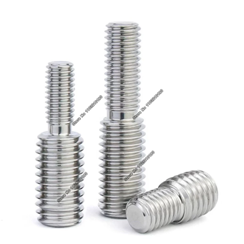 M3 M4 M5 M6 M8 M10 M12 M14M16M20 Thread Adapter Screw Male to Male Double Head Reducing Conversion Transfer Bolt Stainless Steel
