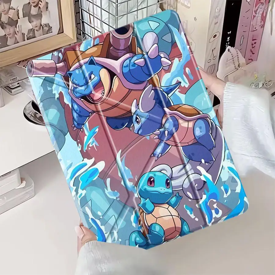 Pokemon Cute Blastoise Holder Cover Tablet Case For iPad Pro 2025 Pro 11th 10th 9th 8th 7th 12.9inch Air 4 5 M3 M2 1 2 M4 11inch