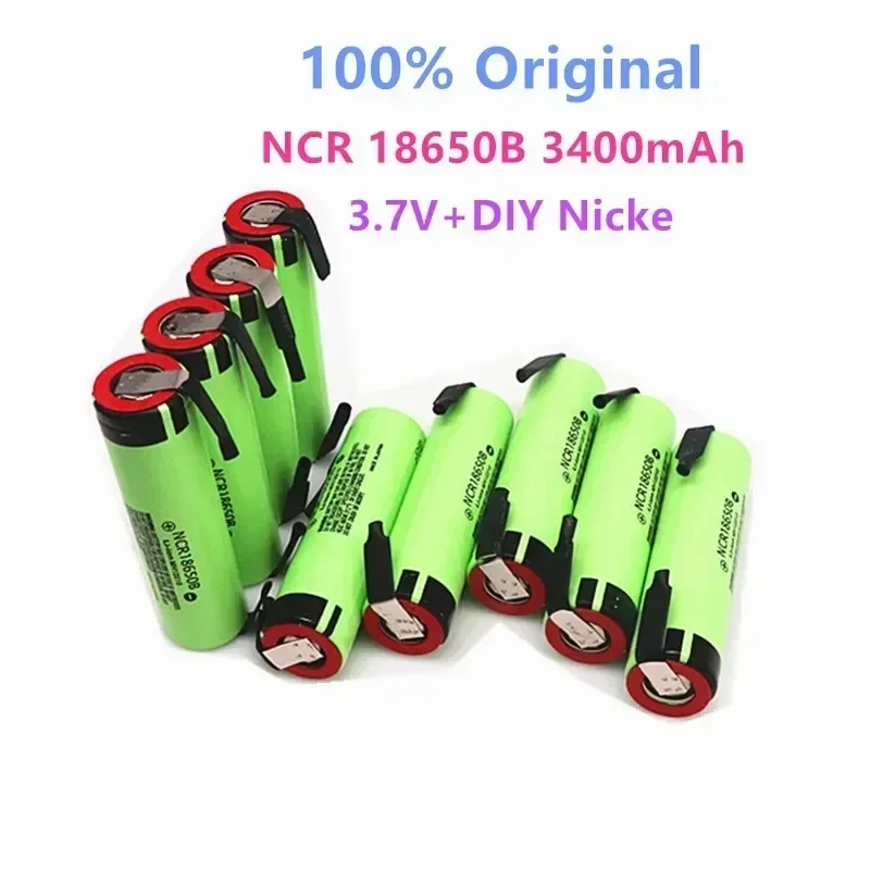 Lithium ion Battery NCR 18650B 3400mAh for Computer Toy Fan Laptop Lamps Power Bank Flashlight lithium ion battery+DIY Nickel