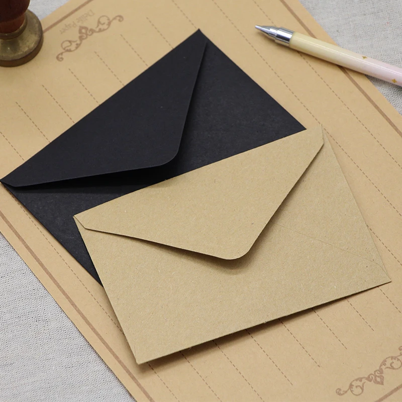 10pcs/lot Translucent Envelope Invitation Card Gift Message Kraft Paper for Business Birthday Wedding High Grade Envelope
