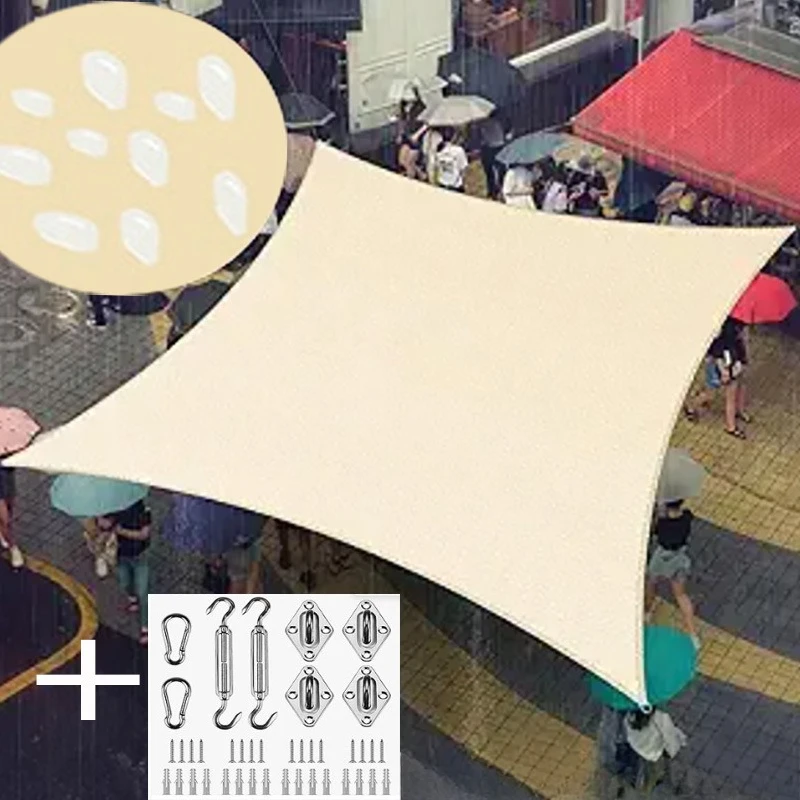 Thickened anti-aging sunshade sail Outdoor yard roof cooling sunshade cloth Waterproof sunshade