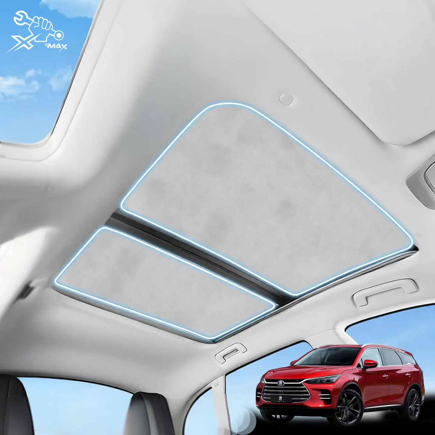 

Солнцезащитный козырек для люка автомобиля BYD Tang DM-i DM-p DM 2018-2026, изготовленный на заказ, для стеклянной крыши, теплоизоляционный, аксессуар для интерьера