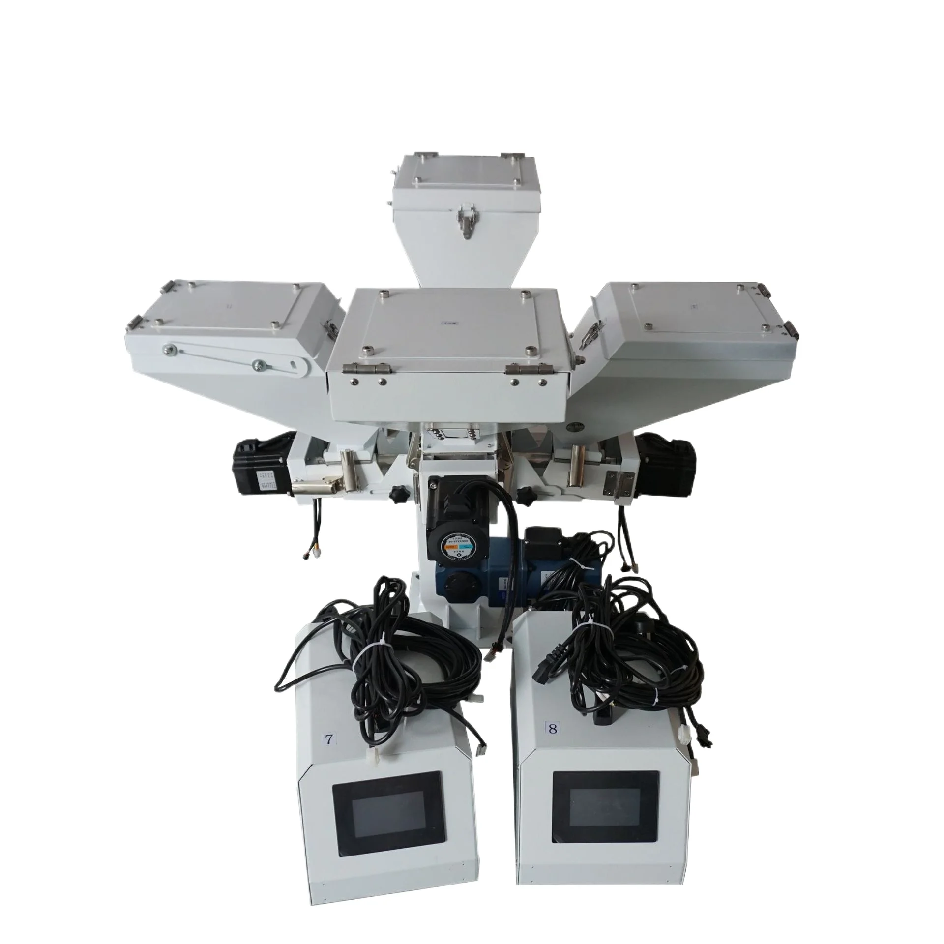 Four-color automatic screw metering color masterbatch mixer, plastic PET particle mixer color masterbatch