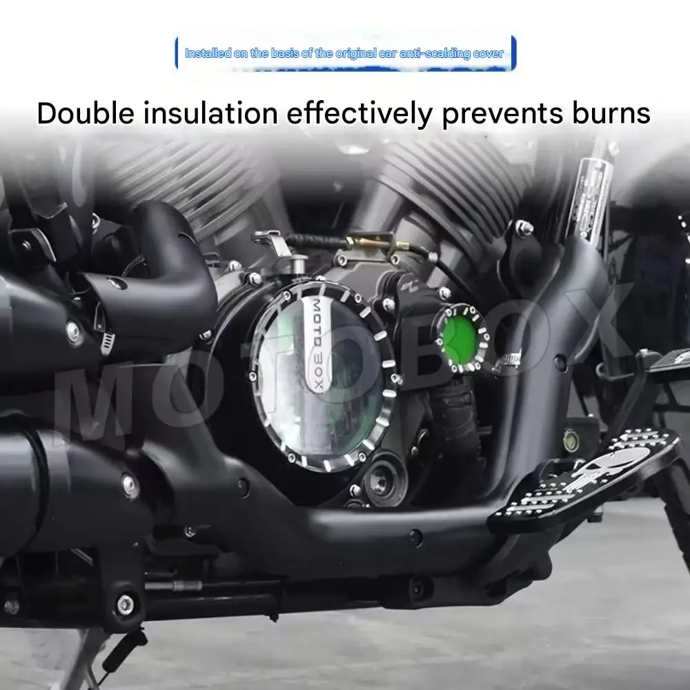 For BENDA DARK FLAG 500 exhaust pipe heat insulation and anti-scalding cover for dark flag500