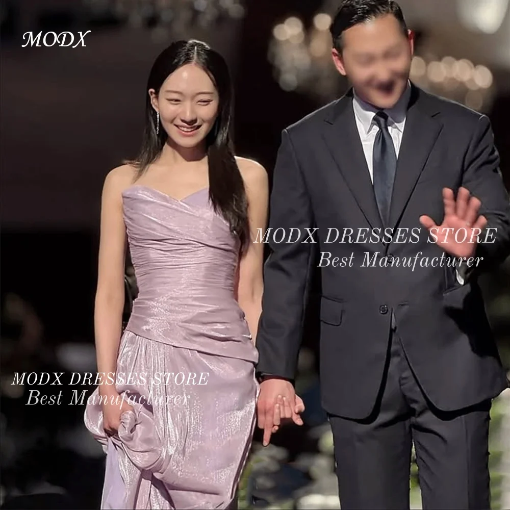 

MODX Elegant Lilac Sweetheart A-Line Korean Wedding Dress Chiffon Bridal Gown Floor Length Customized Vestidos Novias Boda Women