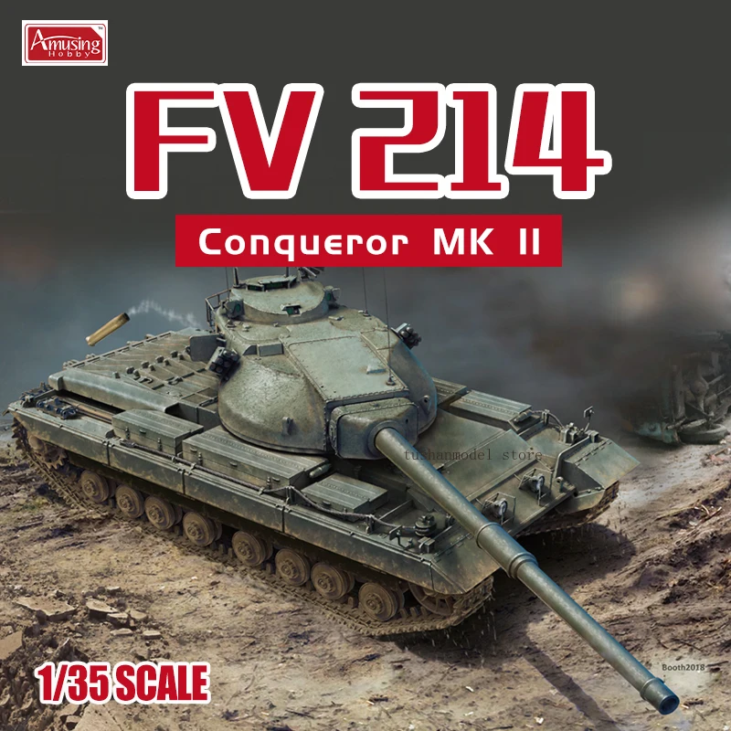 

Забавные хобби, игрушки «сделай сам», пластиковая модель танка, комплект 35A027, британский тяжелый пистолет, танк FV 214, Conqueror MK II 1/35