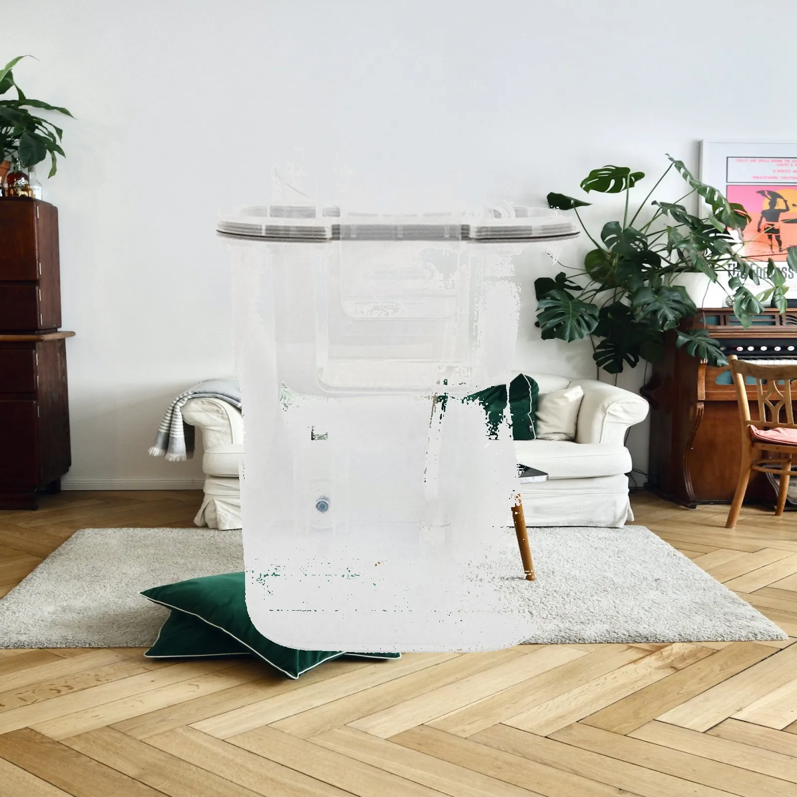 Robot Vacuum Water Tank Compatible Replacement Water Tank No Tools Required Rectangular for Home Cleaning