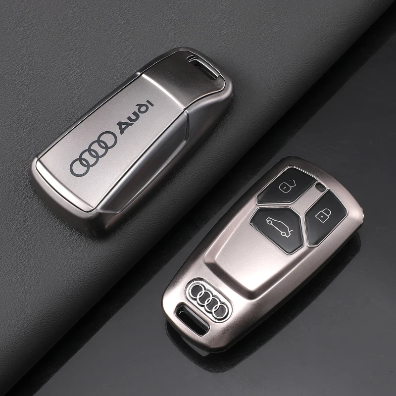 

Grey TPU Car Smart Remote Key Case Cover Shell For Audi A1 A3 8P A4 A5 A6 C7 A7 S3 S7 S8 R8 Q2 Q3 Q5 Q7 Q8 SQ5 TTS RS3 RS6 RS4