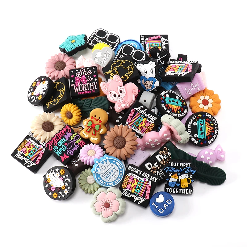 Spese di spedizione MIX di perline di silicone casuali