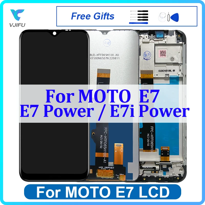 

6.5" Original LCD For Motorola E7 E7i Power Display Touch Screen PAMH0001IN XT2097 Digitizer Assembly Replacement Phone Repair