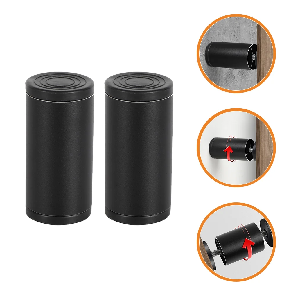 2 Pcs Bedside Bumper Frame Anti-shake Tool Wall Spacer Headboard Stoppers Limiter Aluminum Alloy for