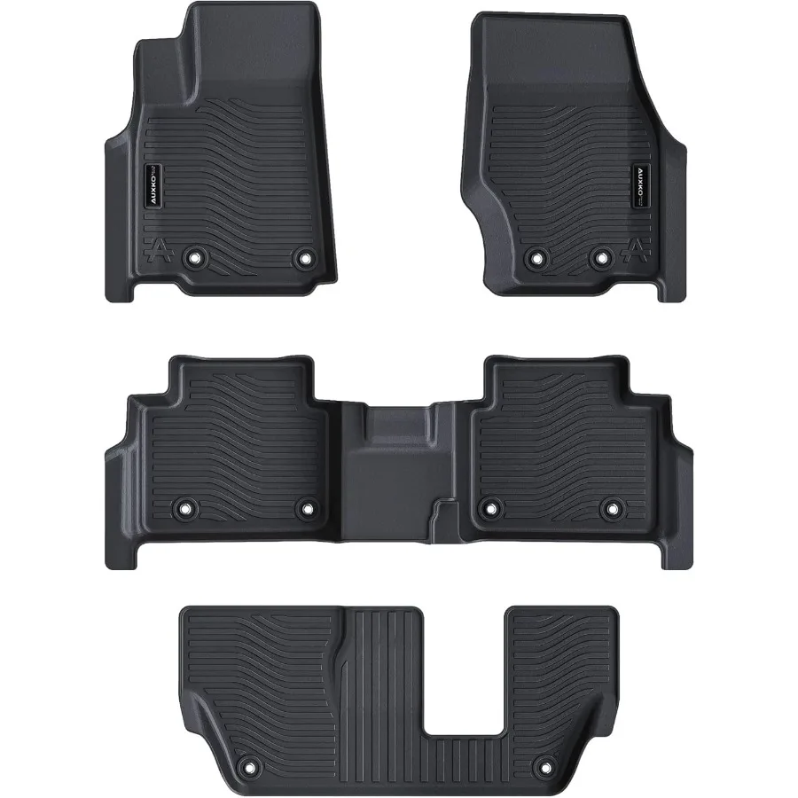 سجادات أرضية لجميع الأحوال الجوية لمقعد جيب جراند شيروكي L 7 مع مقعد من الصف الثاني 20212024 2025 بطانات مطاطية TPE لجميع المواسم P