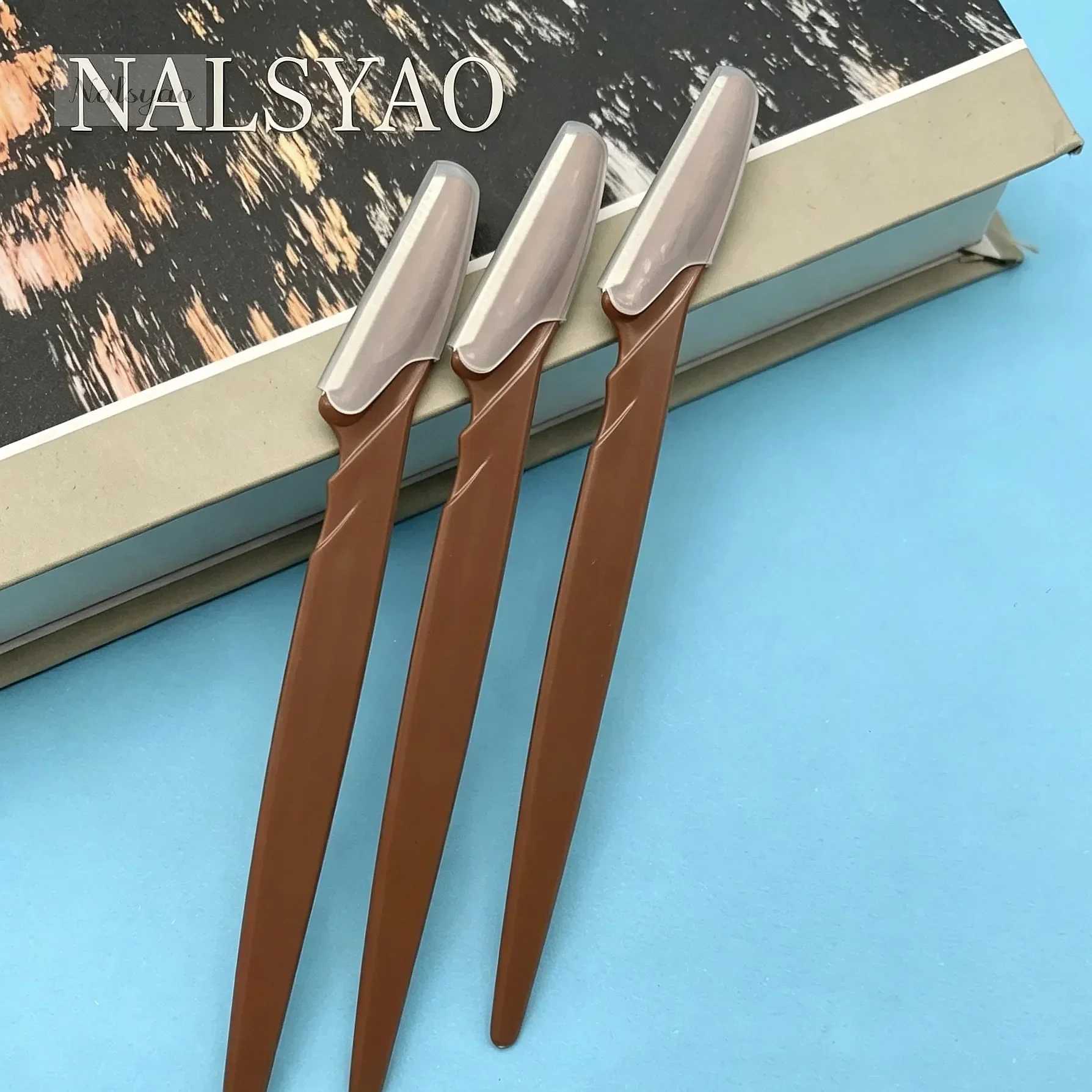 5/10/30/40Pcs Eyebrow Trimmer Face Blade Shaver Portable Eye Brow Hair Removal Safety Cutting Makeup Tools for Women