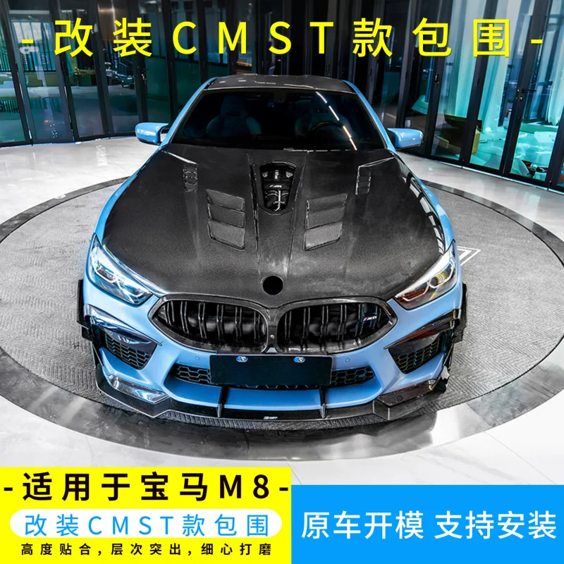 

Suitable for BMW M8 Upgrade CMST Style and Rear Lip Spoiler Side Skirts Hood Front Bumper Air Knife Trim Dry Carbon Surround