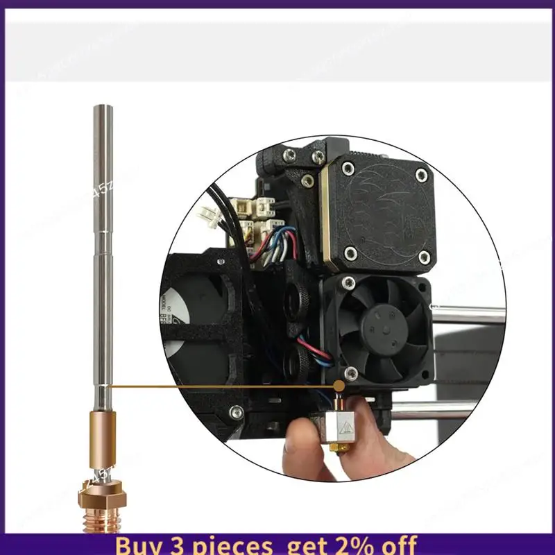 COME 2PCS Titanium Alloy All Metal Throat Tube Of 3D Printer Parts & Accessories,For 3D-Printer Prusa MK4 XL