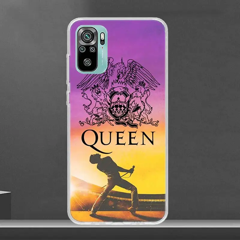 Rock Funky Freddie Mercury Queen Phone Case for Xiaomi Redmi 12 12C 9 9A 9C 9T 10 10A 10C 8 8A 7 7A 6 6A 6 Pro S2 K20 K30 K40 So