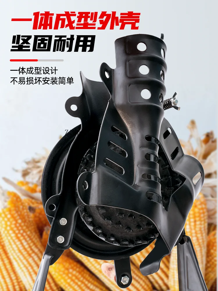 Thickened hand-cranked corn thresher Household small grain-wrapping corn kernel removal machine