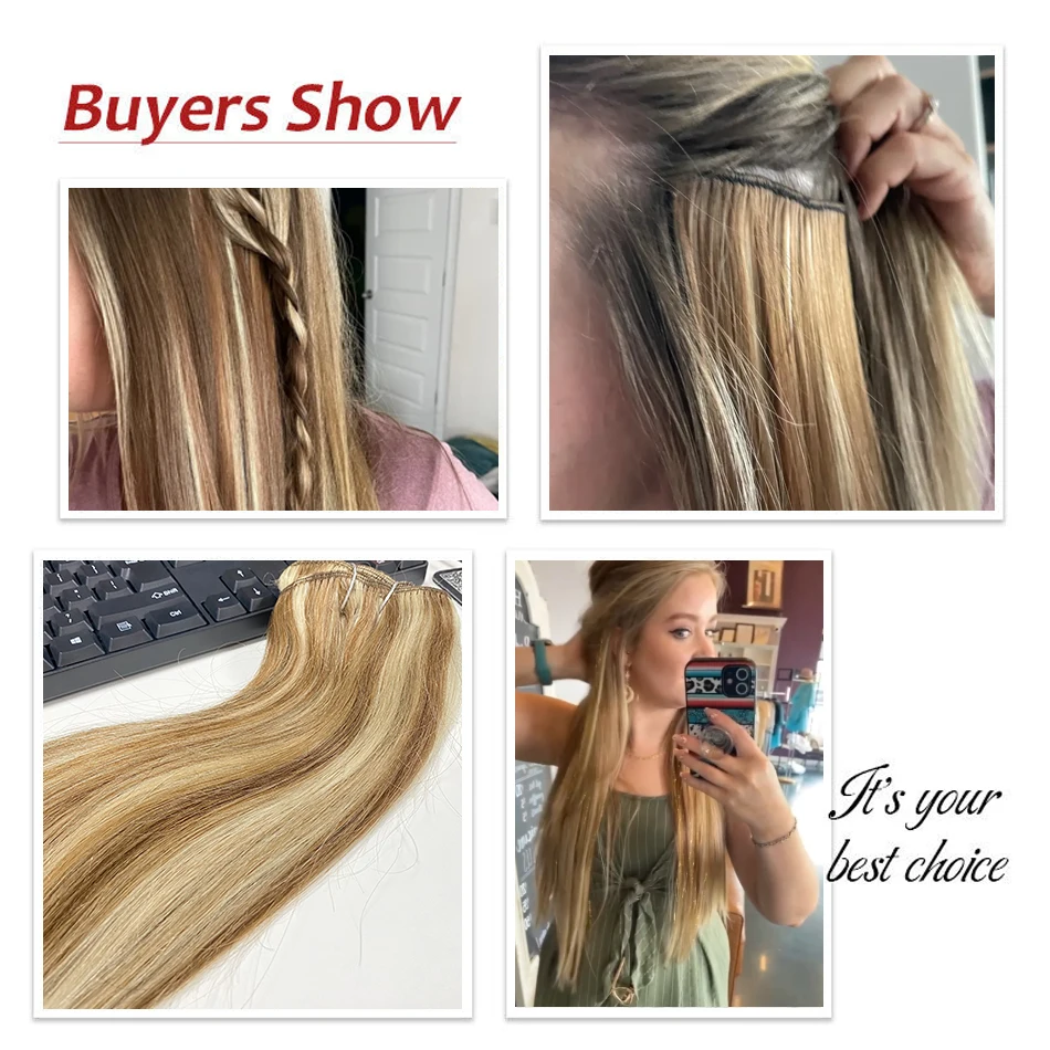 Clip In Hair Extensions Menselijk Haar Steil 30 Inch Haarstuk Natuurlijke Hair Extensions Volledige Hoofdclip In Natuurlijke Haarclip