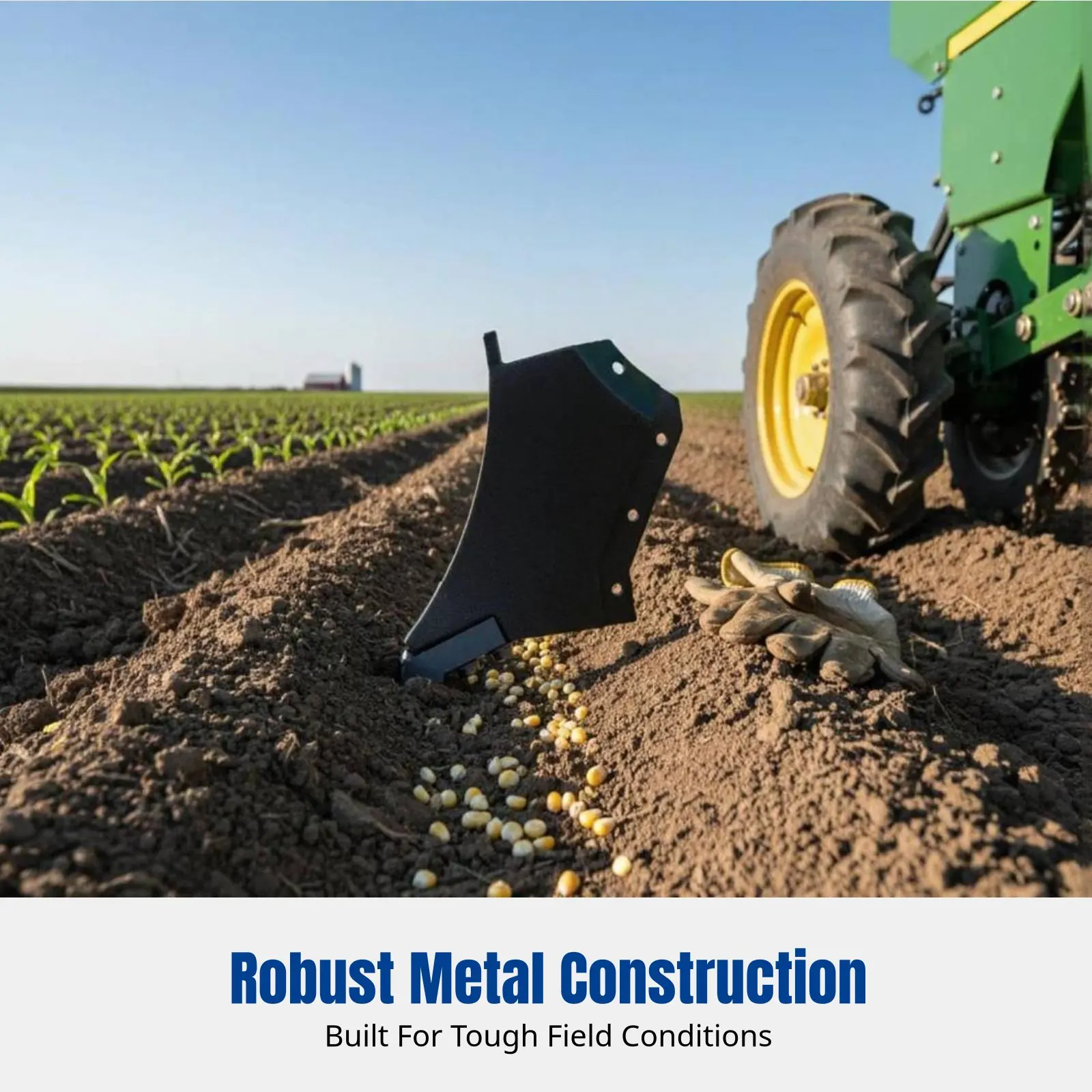 

Corn Seeder Furrow Opener, Angled Plough Leg, Original Agricultural Equipment Accessory