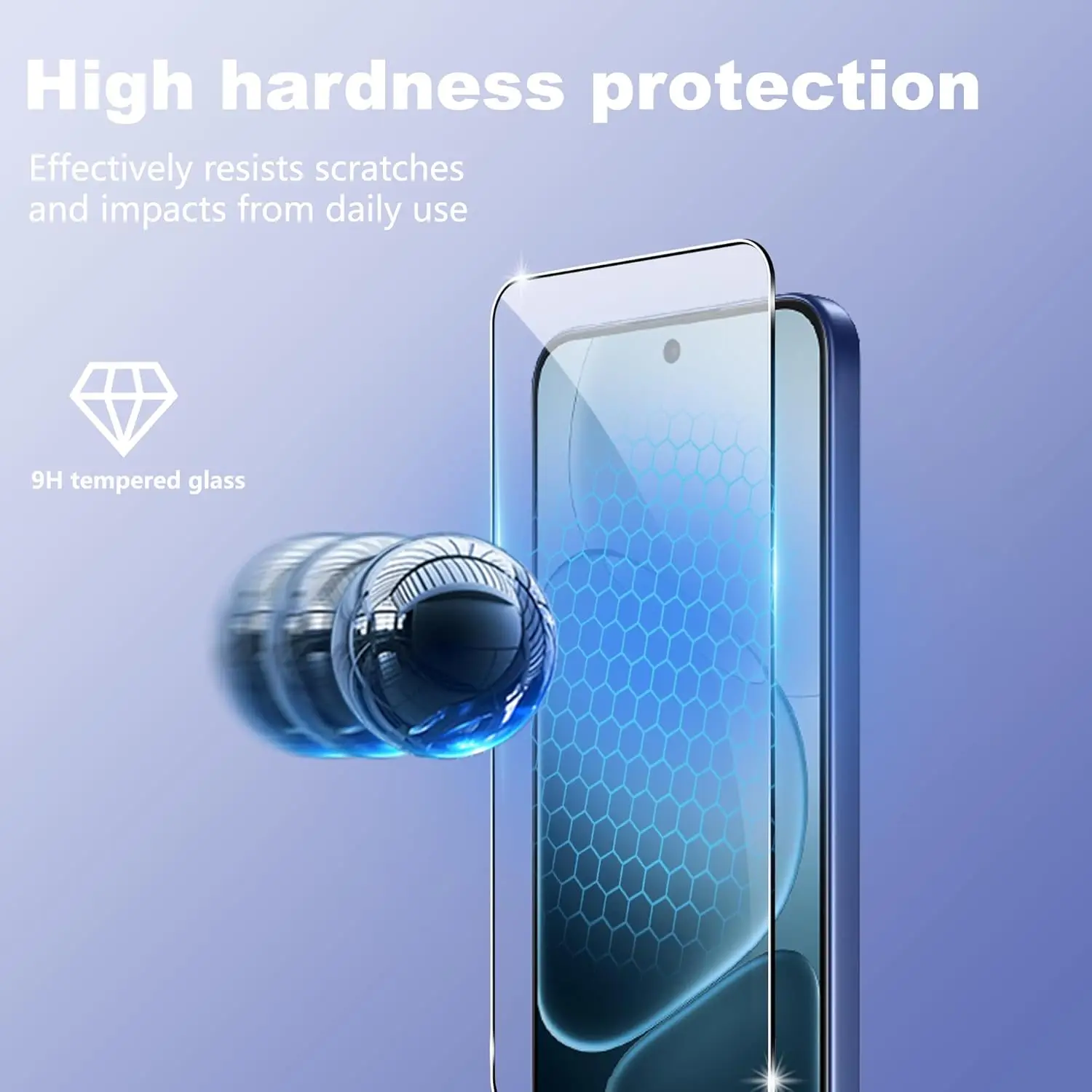 1/2/3/4 Stück für OPPO A6 gehärtetes Glas 6,75 Zoll Displayschutzglas – Detail 3